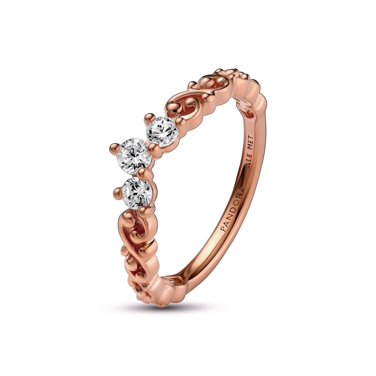 Regal Swirl Tiara Ring
