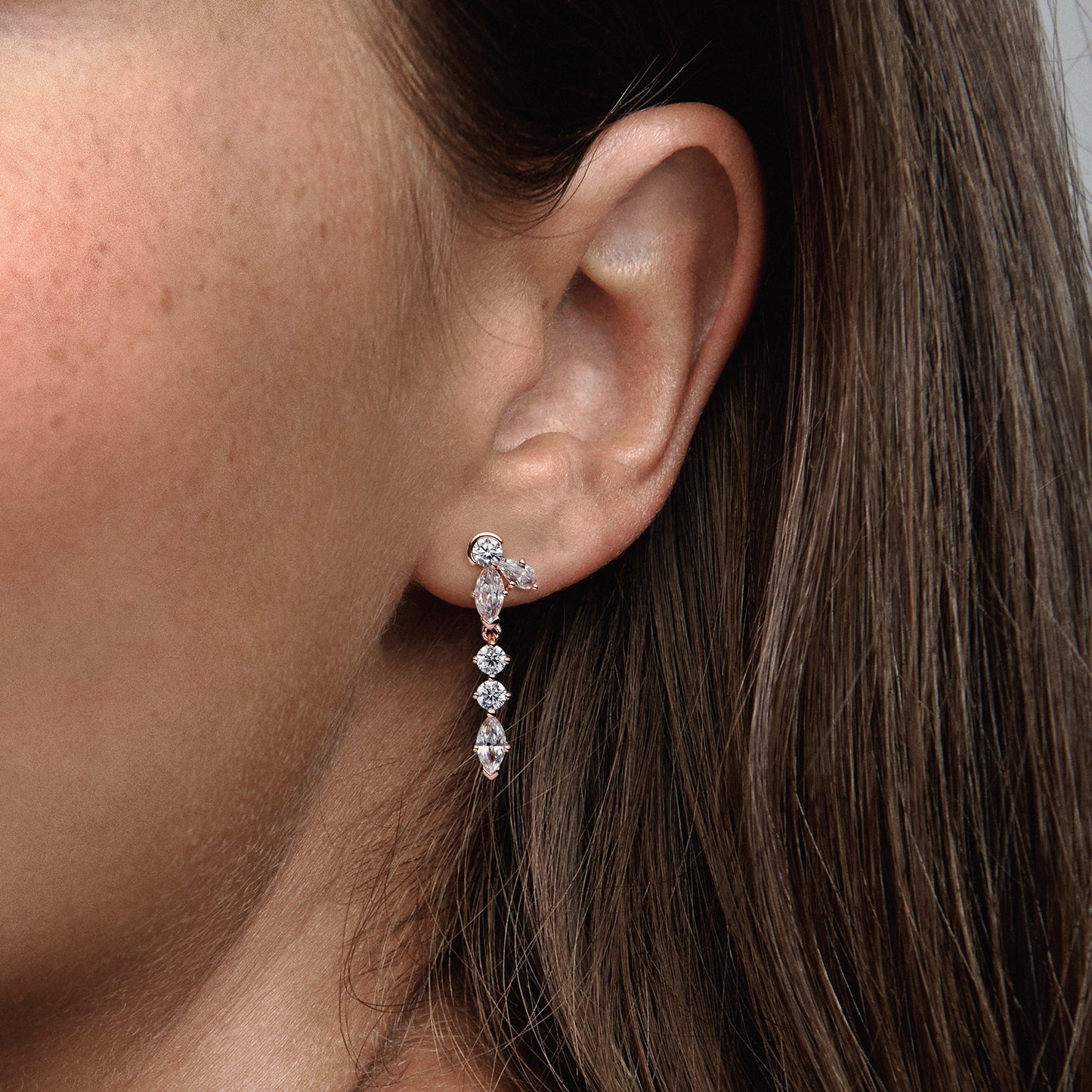 Sparkling Herbarium Cluster Drop Earrings