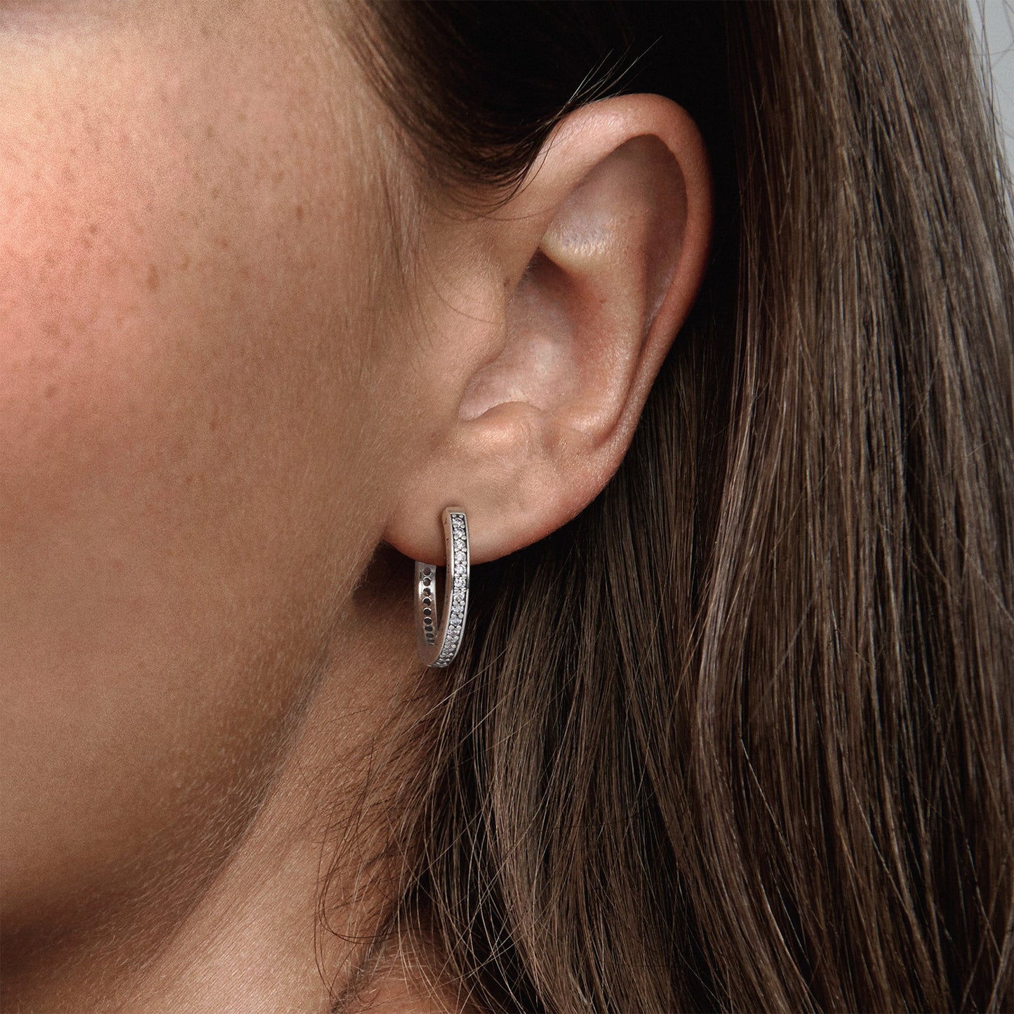 PANDORA Pavé Hoop Earrings