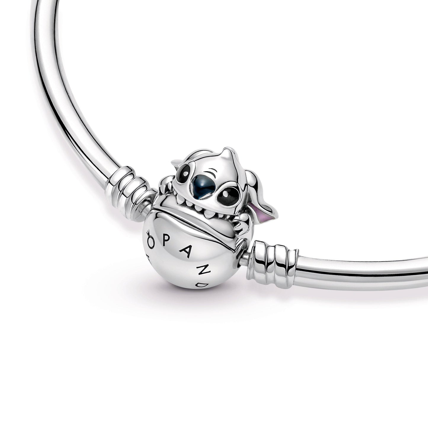 Pandora Moments Disney Stitch Biting Clasp Bangle