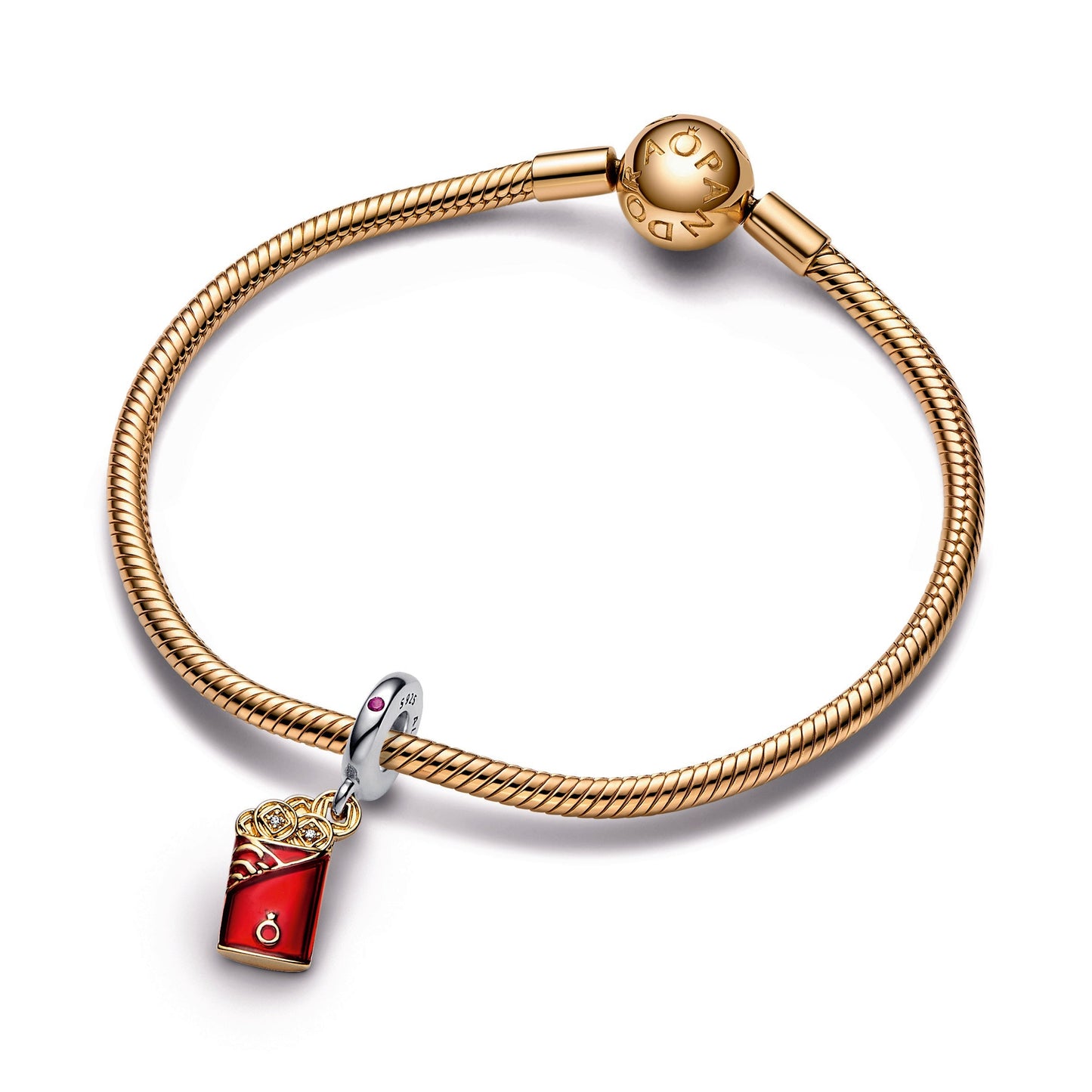 Two-tone Red Envelope Dangle Charm