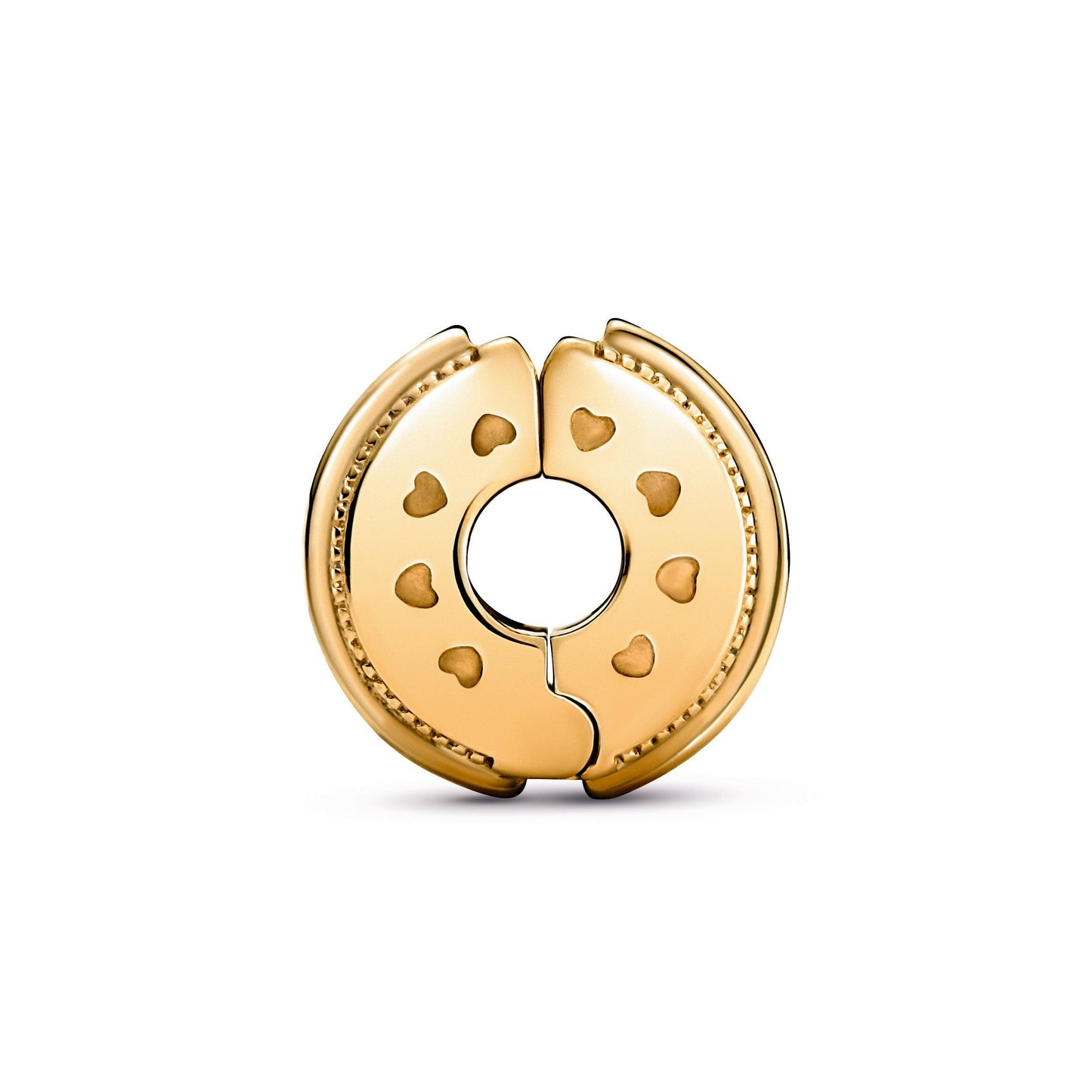 Sparkling Pavé Lines & Logo Clip Charm