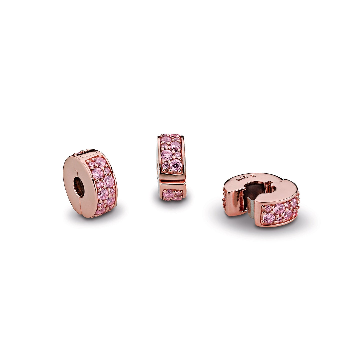 Pink Pavé Clip Charm