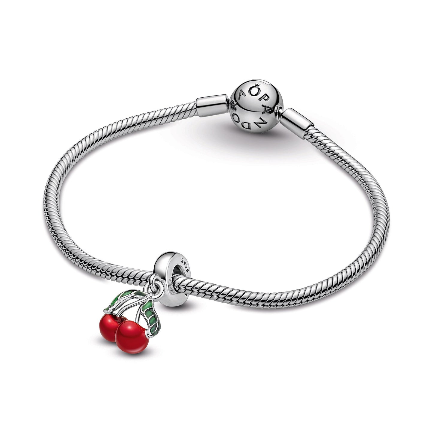 Asymmetrical Cherry Fruit Dangle Charm