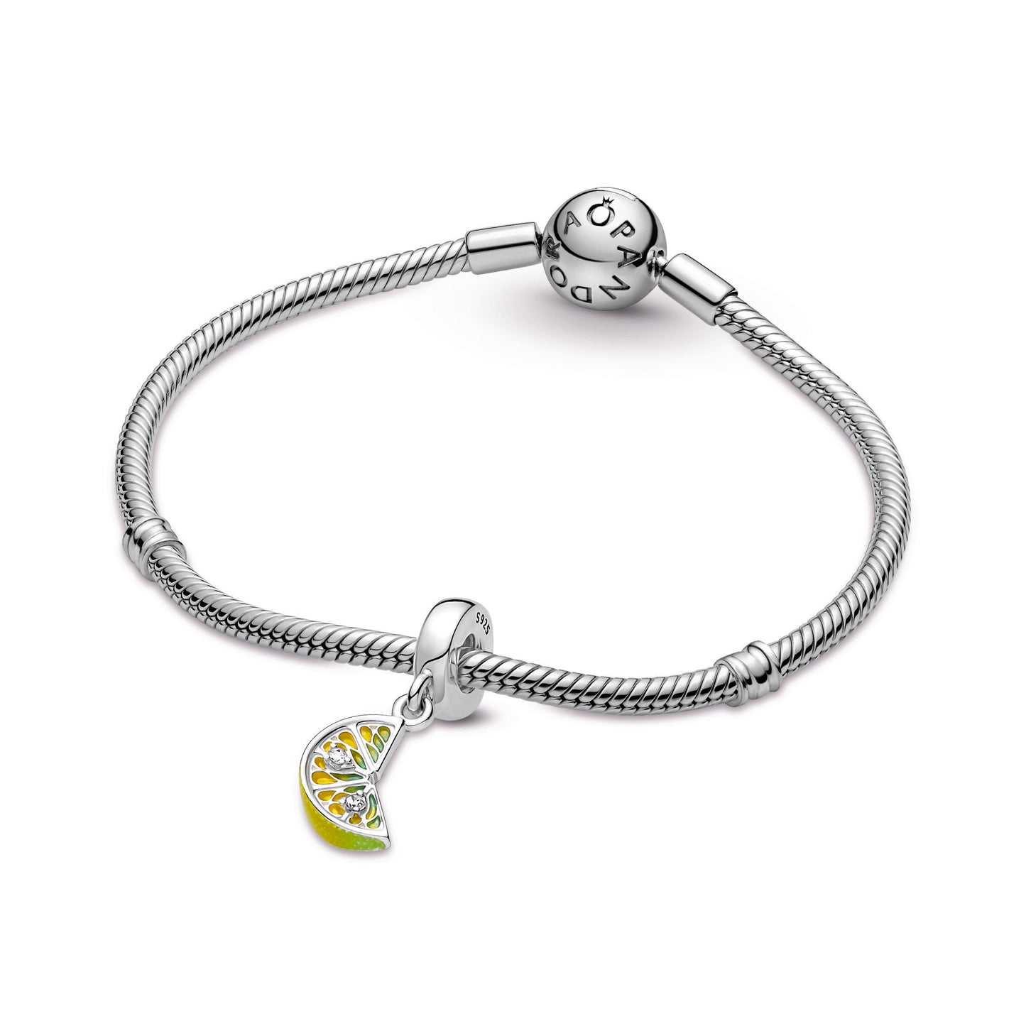 Lemon Slice Sparkling Fruit Dangle Charm