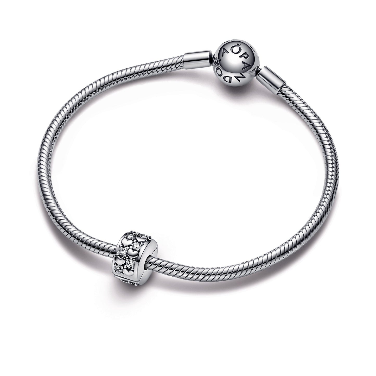 Infinite Hearts Sparkling Clip Charm