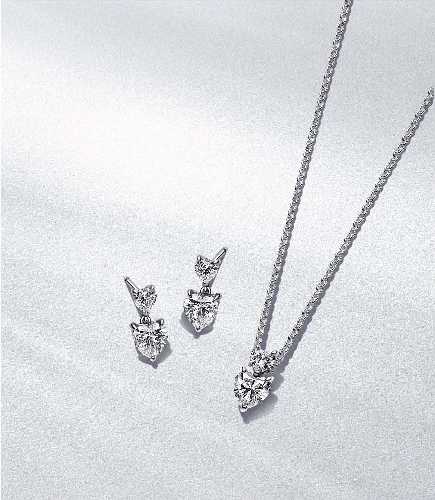 Timeless Hearts Necklace & Earring Gift Set