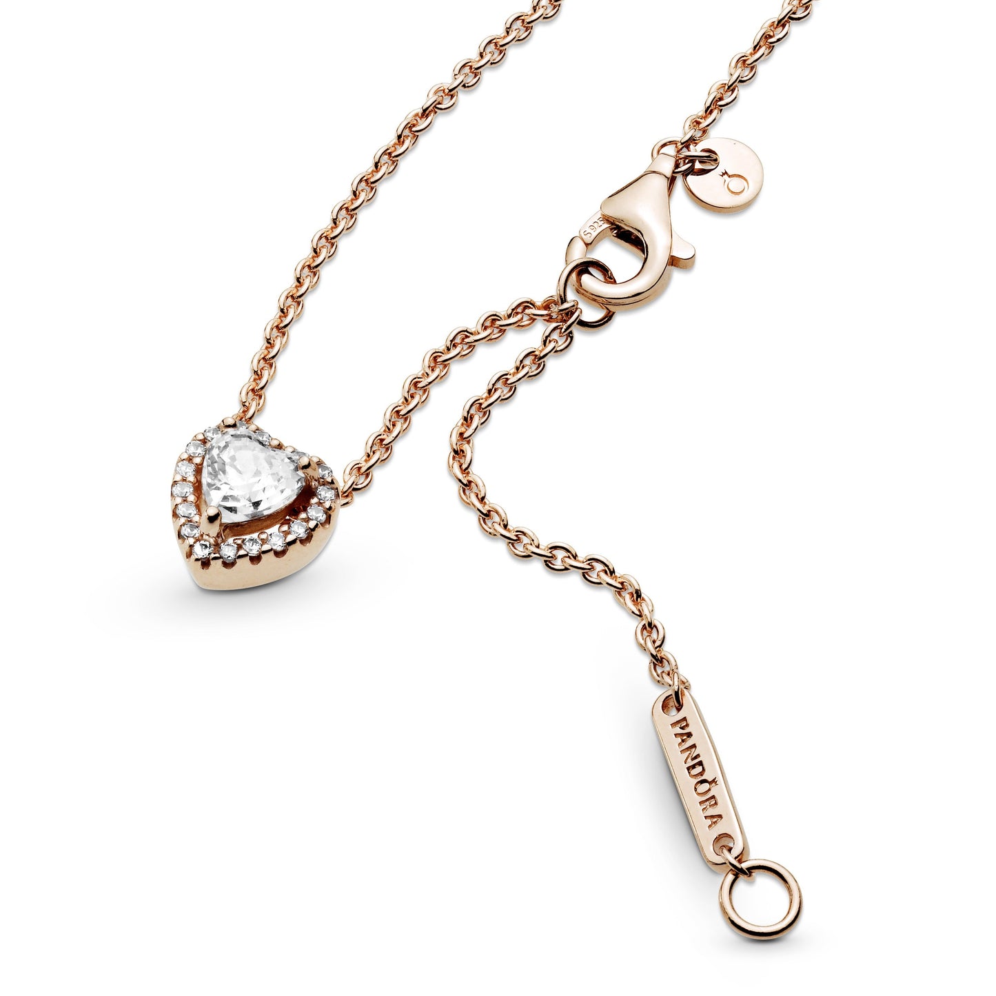 Sparkling Heart Collier Necklace