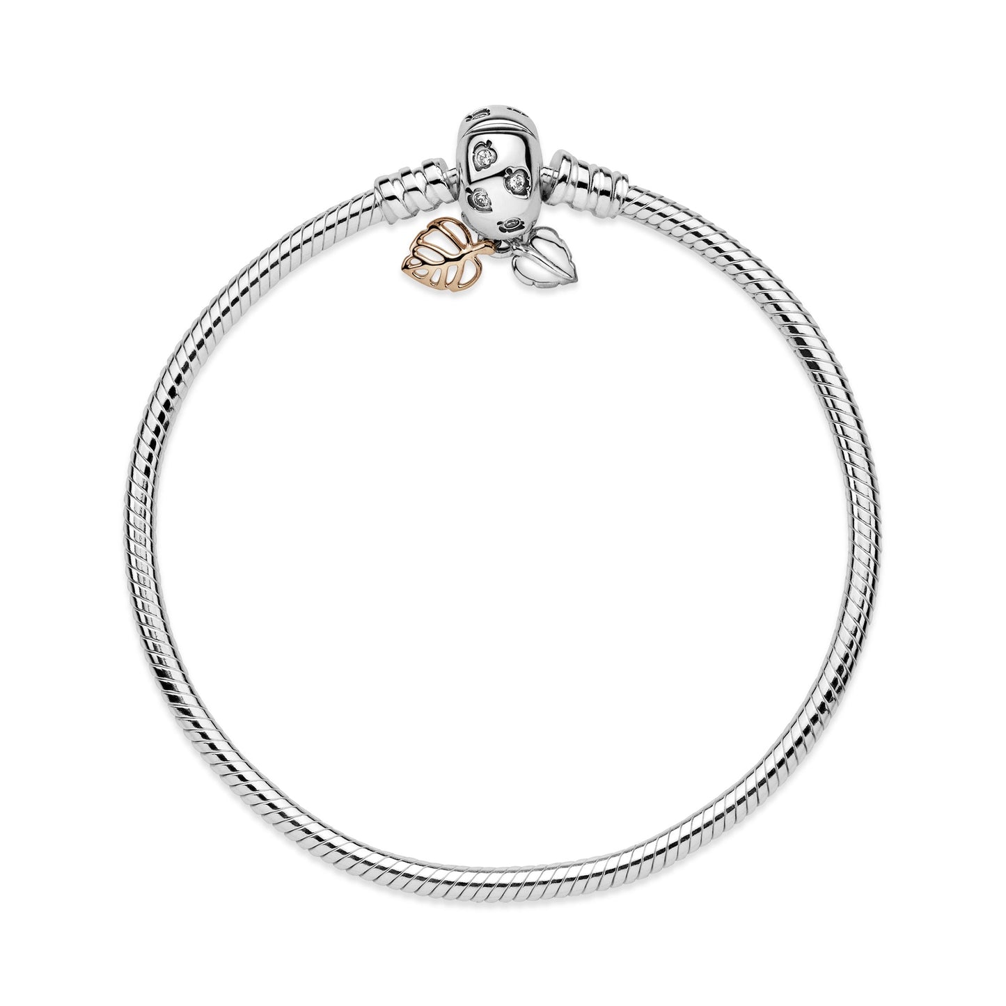 Pandora Moments Leaves & Snake Chain Bracelet