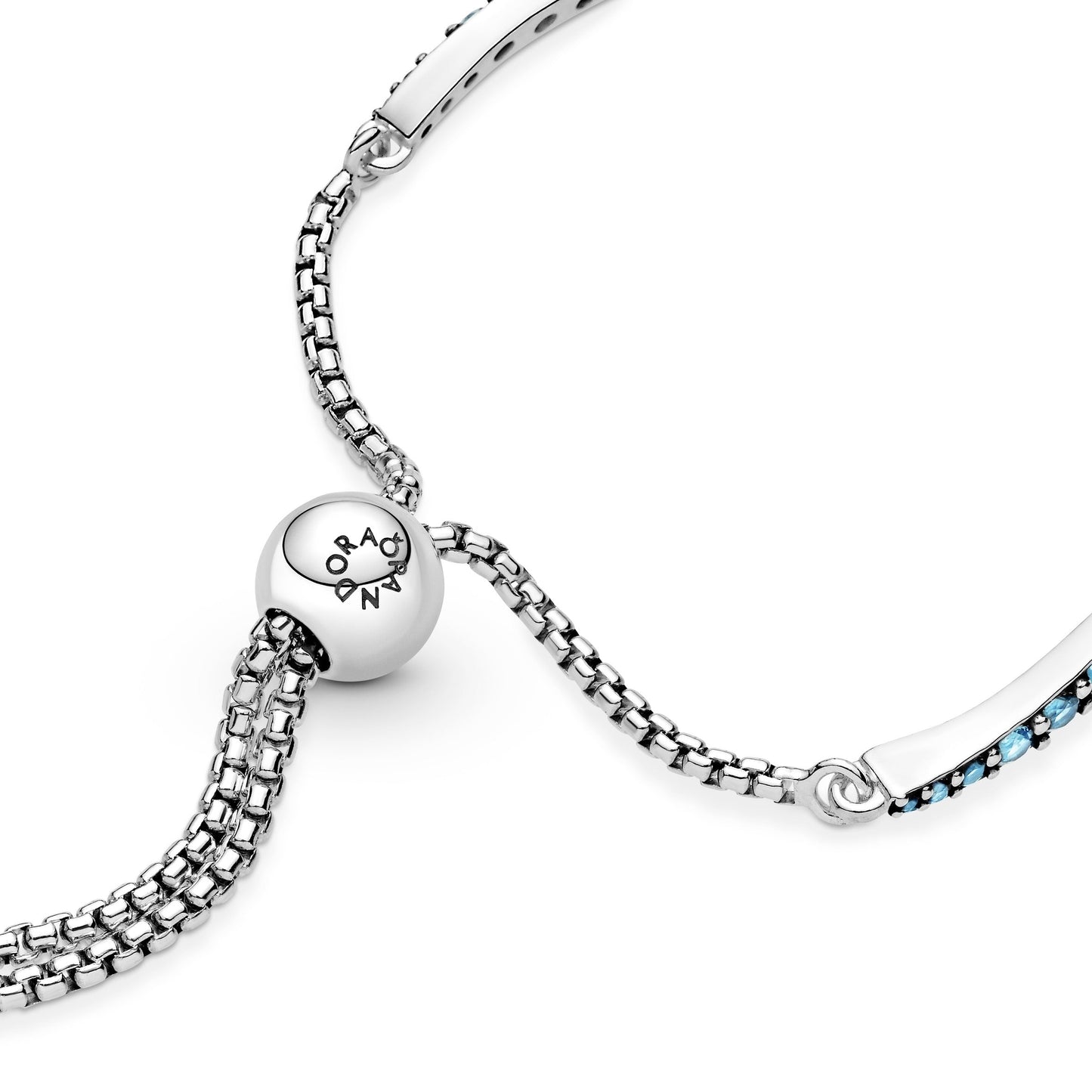 Blue Wavy Slider Bracelet