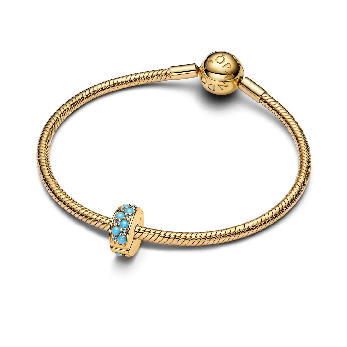 Aqua Blue Clip Charm