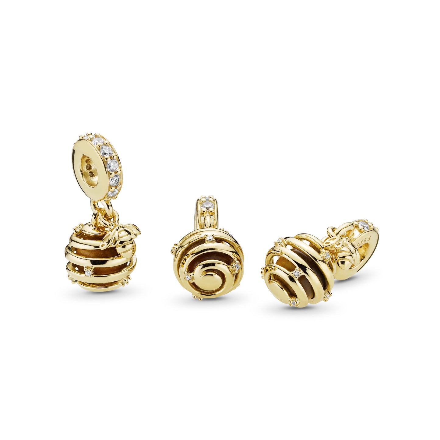 Sparkling Beehive Dangle Charm
