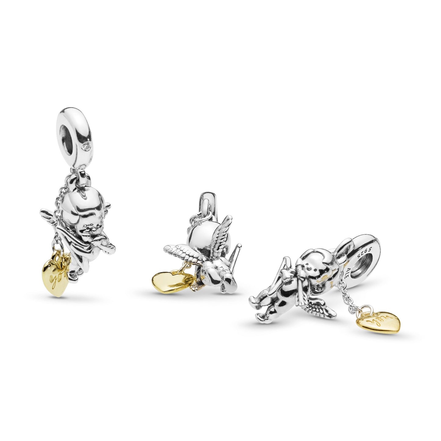 Cupid & You Heart Dangle Charm
