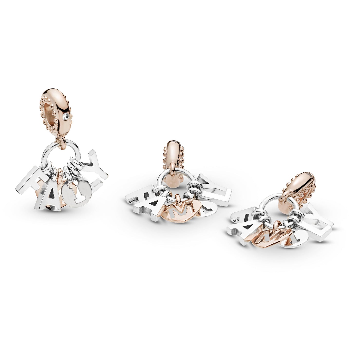 Family Letters Dangle Charm