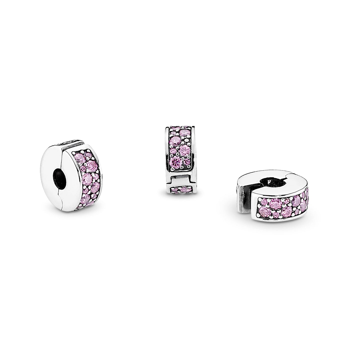 Pink Pavé Clip Charm