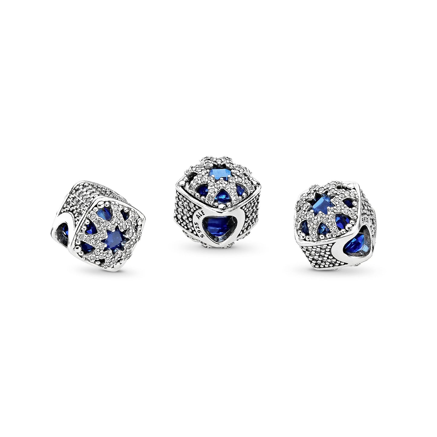 Square Blue Star Charm