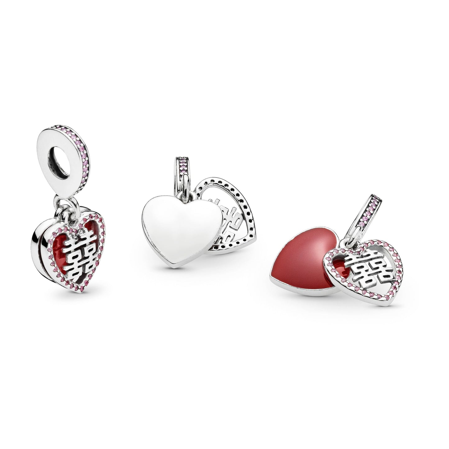 Chinese Double Happiness Dangle Charm