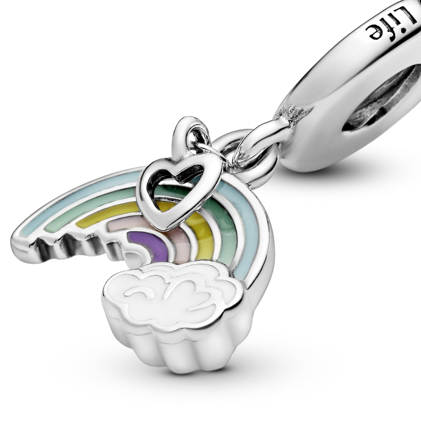 Rainbow & Cloud Dangle Charm