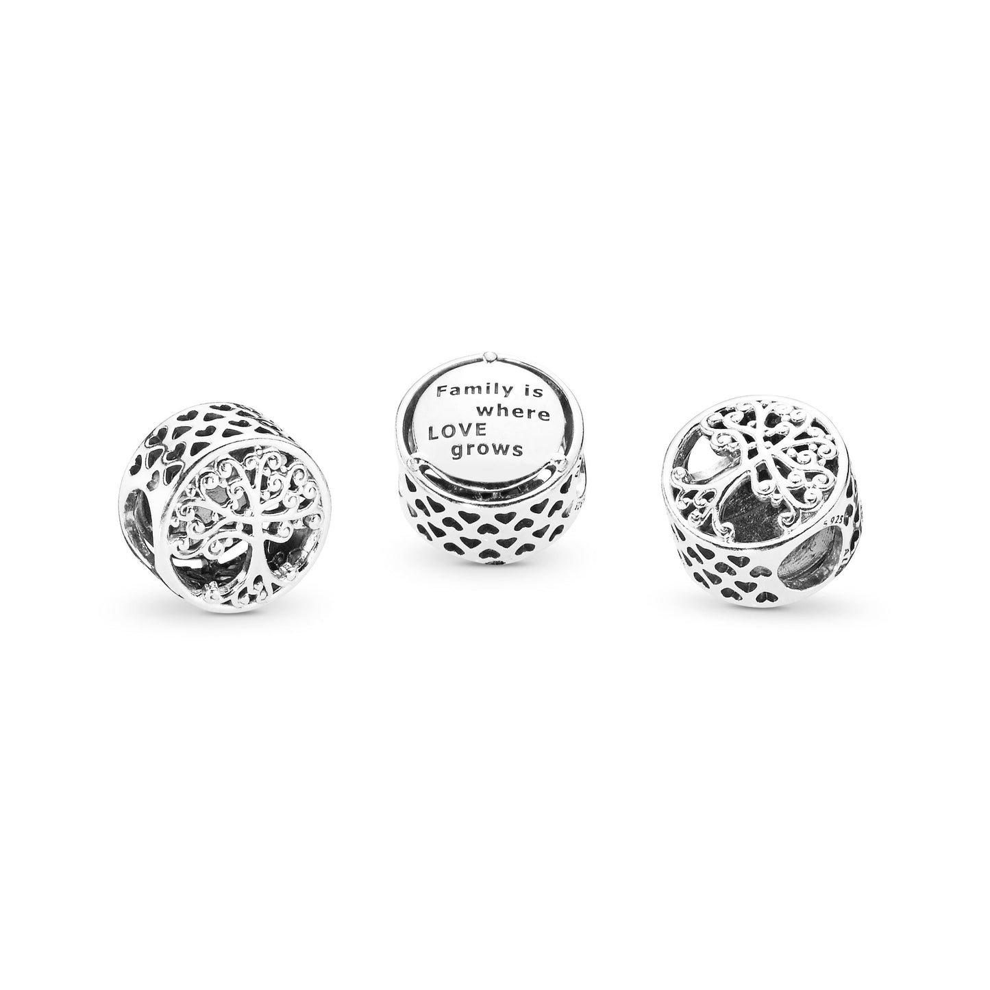 Openwork Family Roots Charm