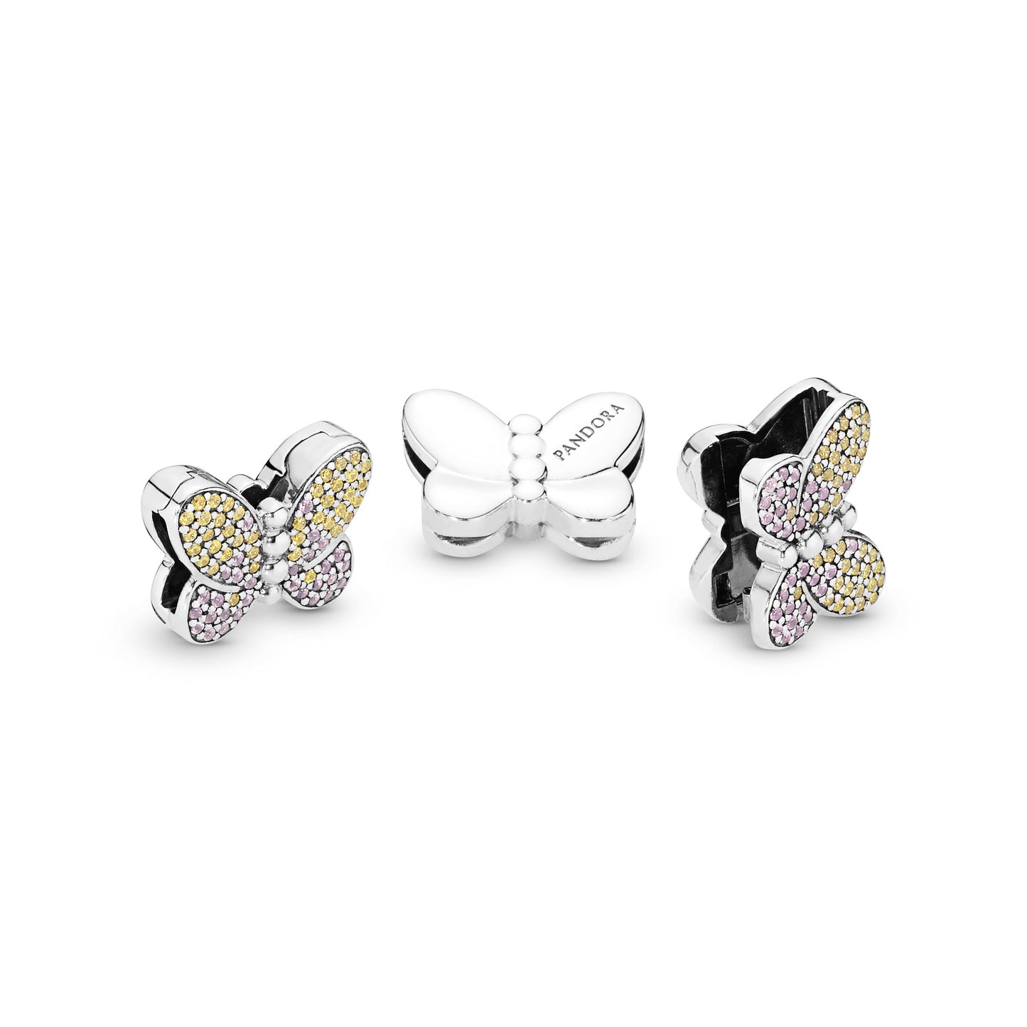 Pavé Butterfly Clip Charm