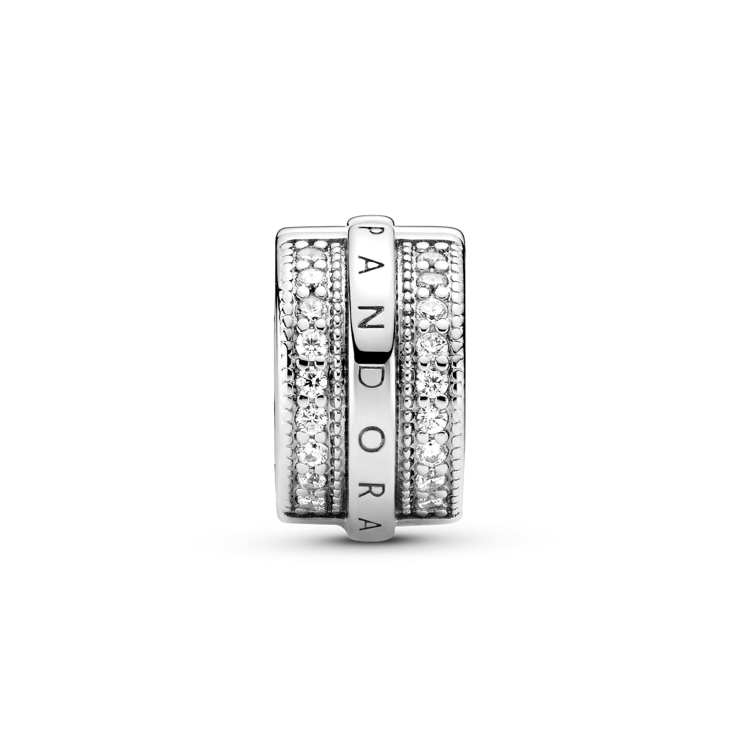 Sparkling Pavé Lines and Logo Clip