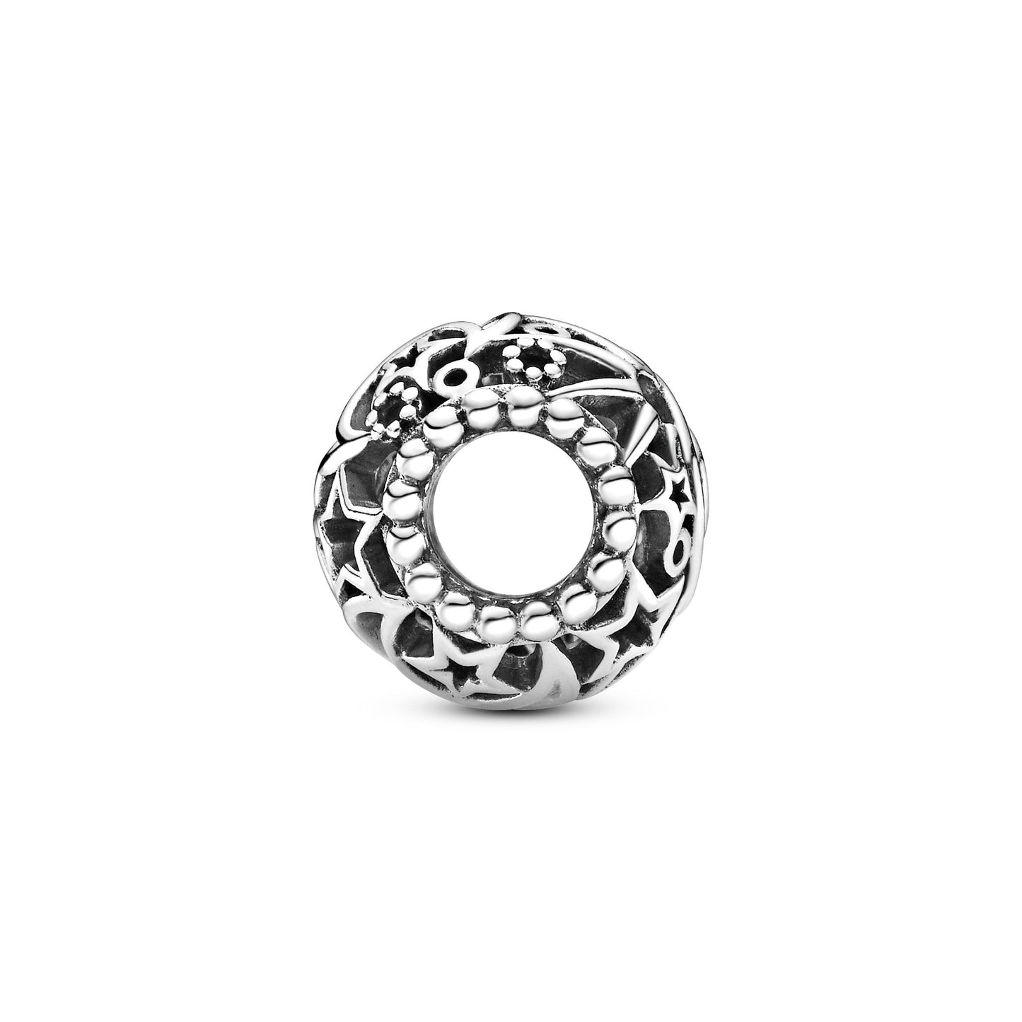 Openwork Sun, Stars & Moon Charm