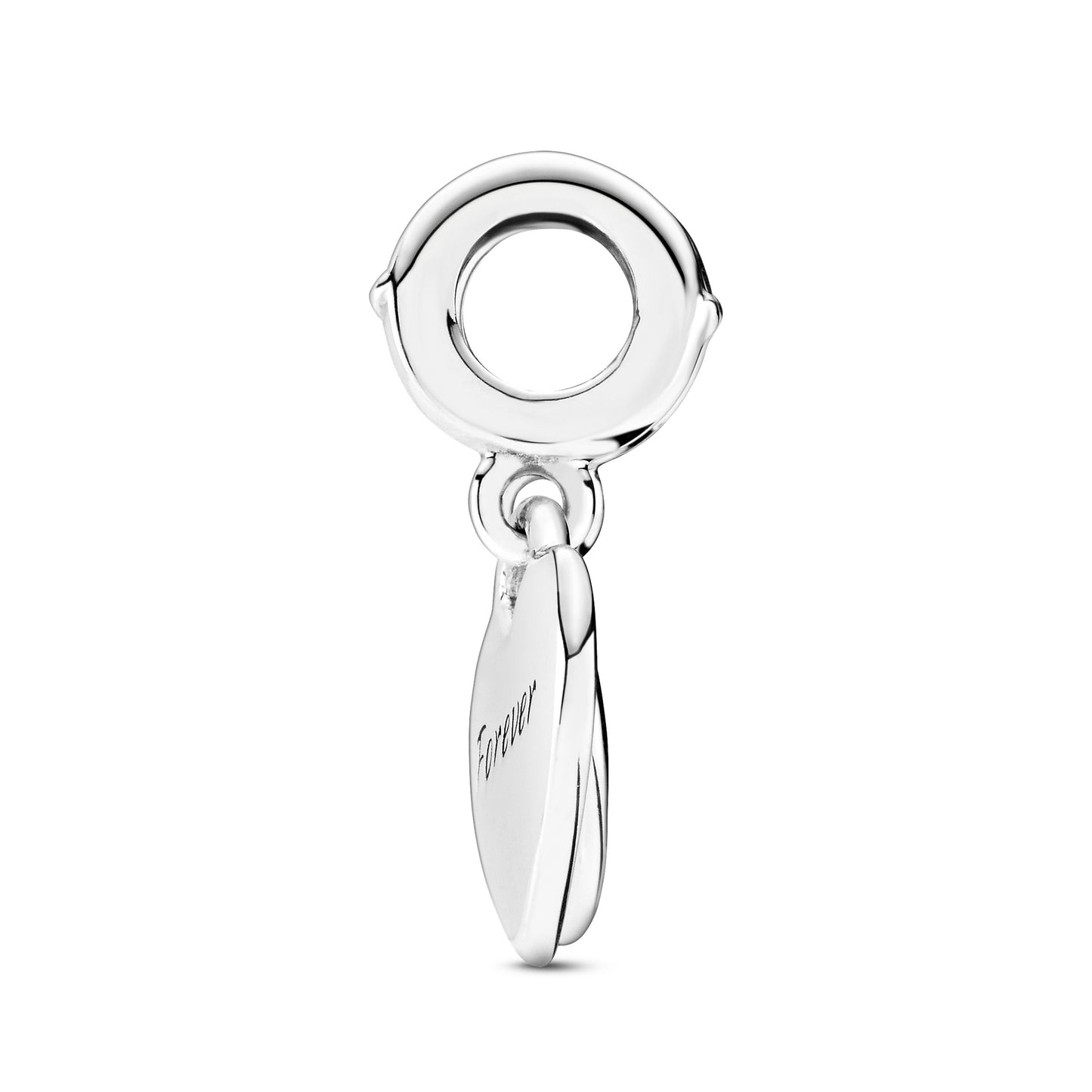 Double Heart Split Dangle Charm