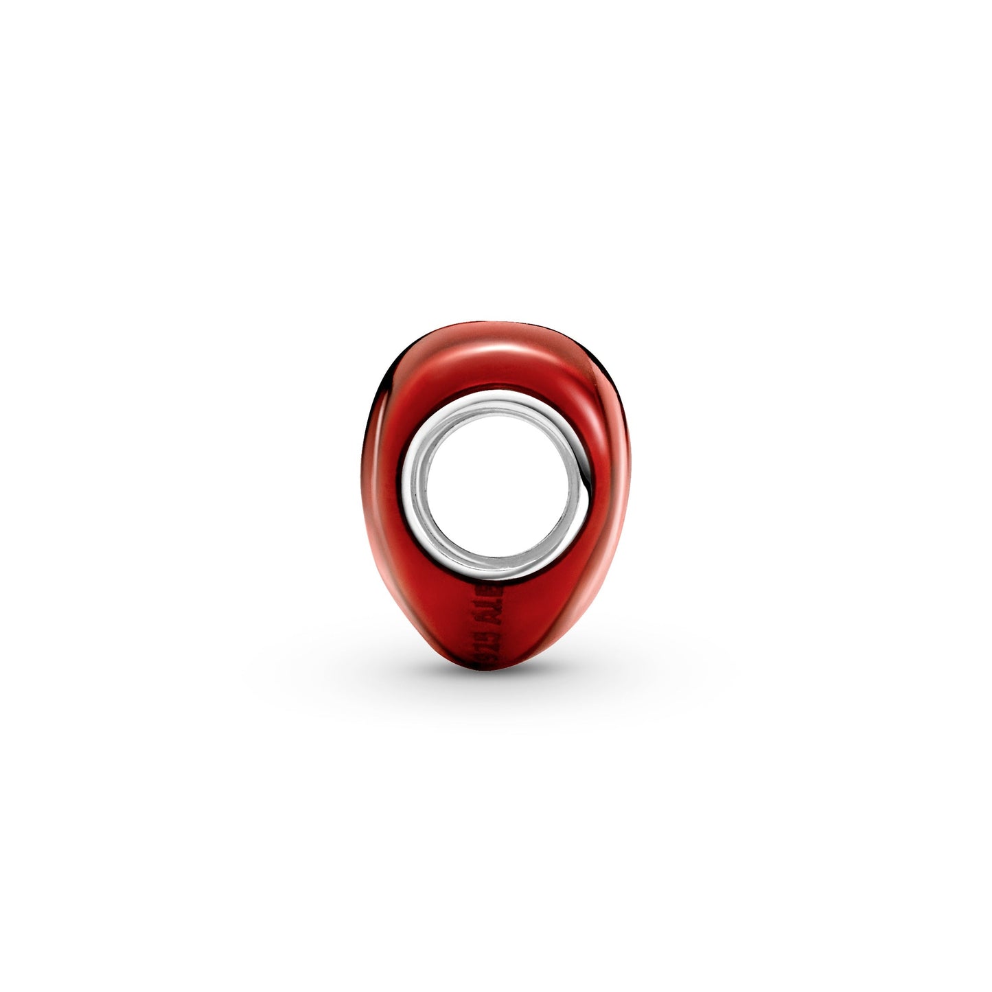 Metallic Red Heart Charm