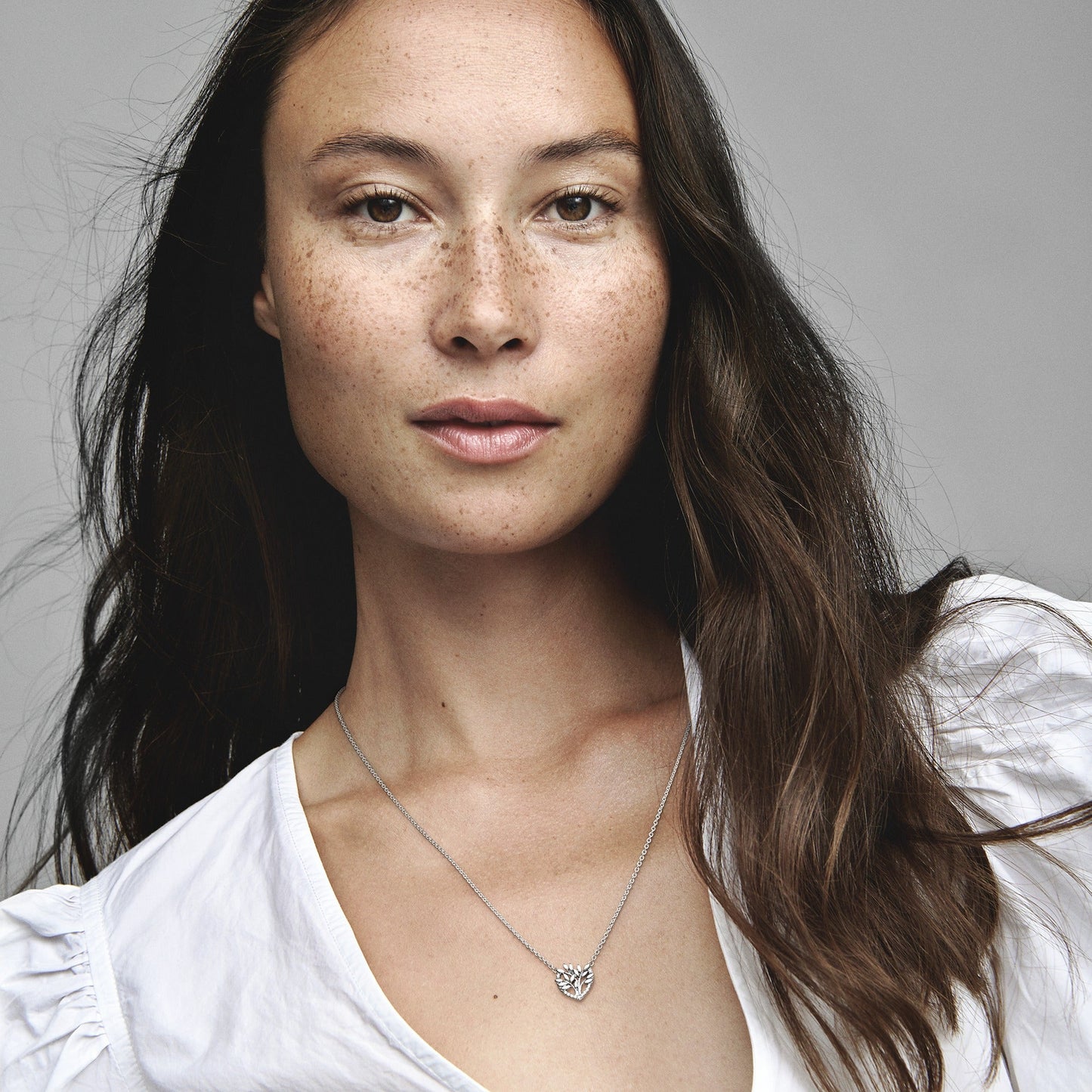 Heart Family Tree Collier Necklace