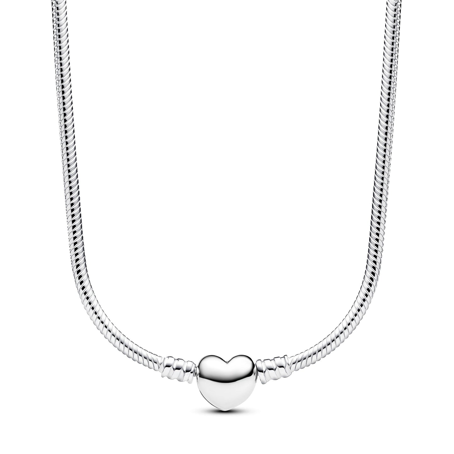 Pandora Moments Heart Clasp Snake Chain Necklace