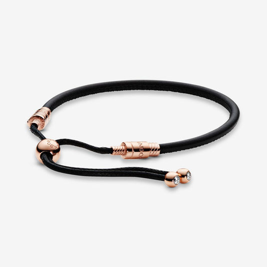 Pandora Moments Leather Slider Bracelet