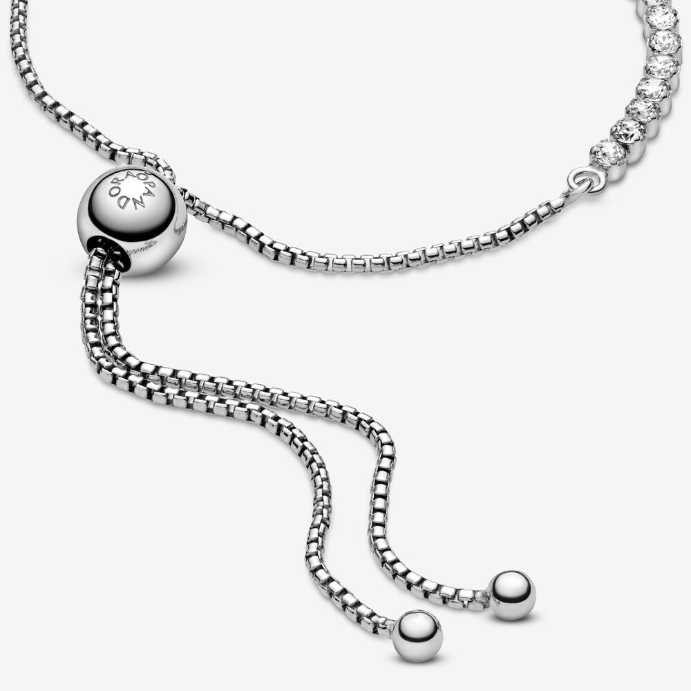 Sparkling Slider Tennis Bracelet