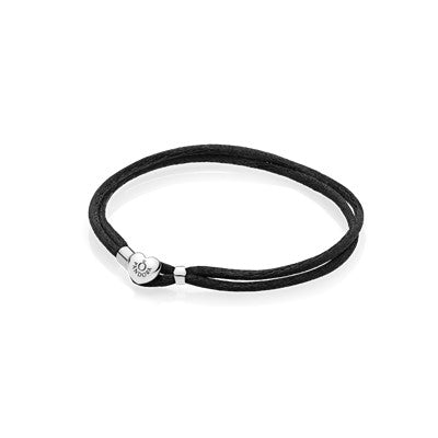 Moments Fabric Cord Bracelet, Black