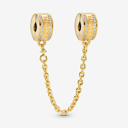 Pandora Logo Safety Chain Clip Charm