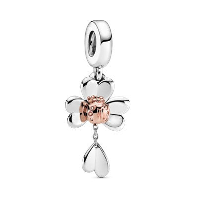 Clover & Ladybird Dangle Charm