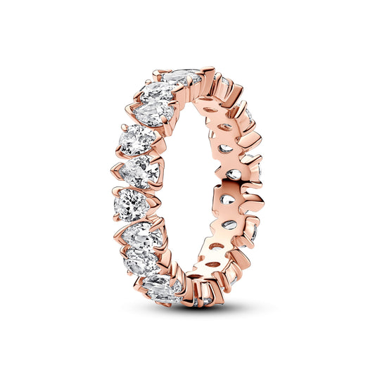 Alternating Sparkling Band Ring