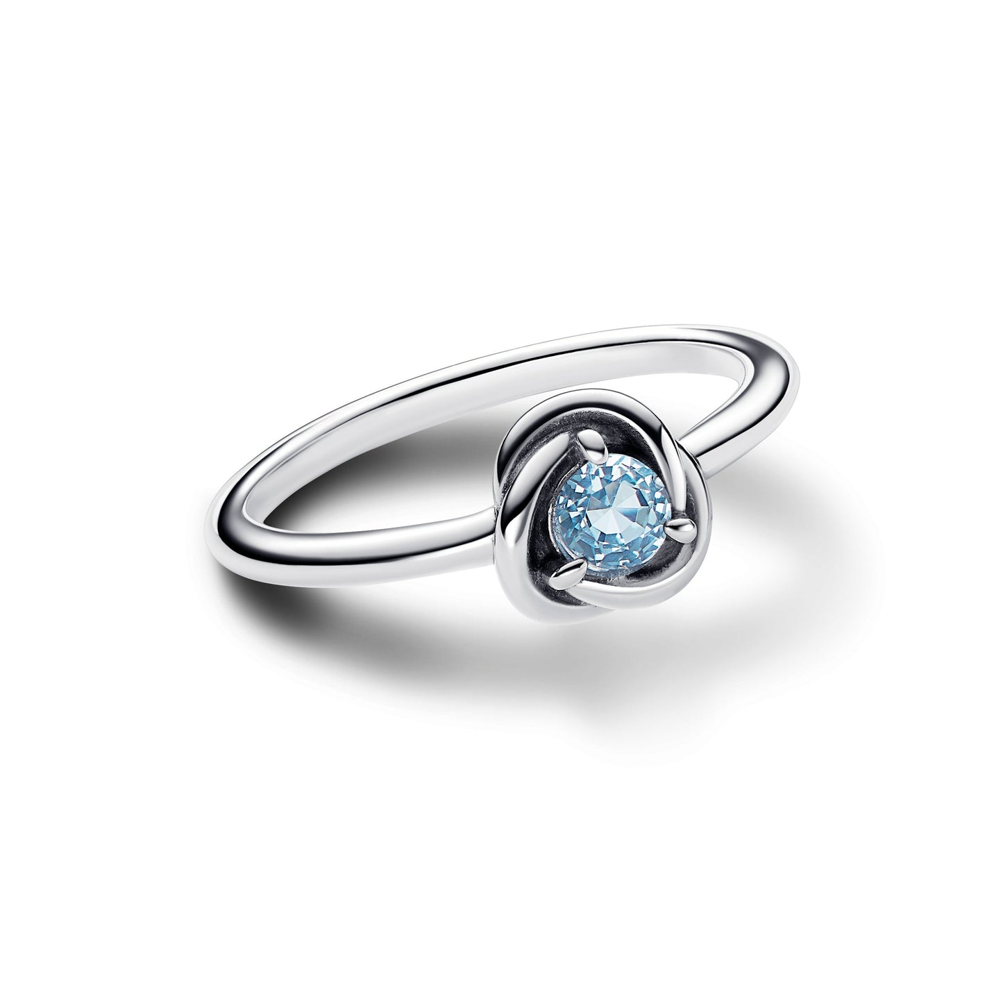 Sea Aqua Blue Eternity Circle Ring