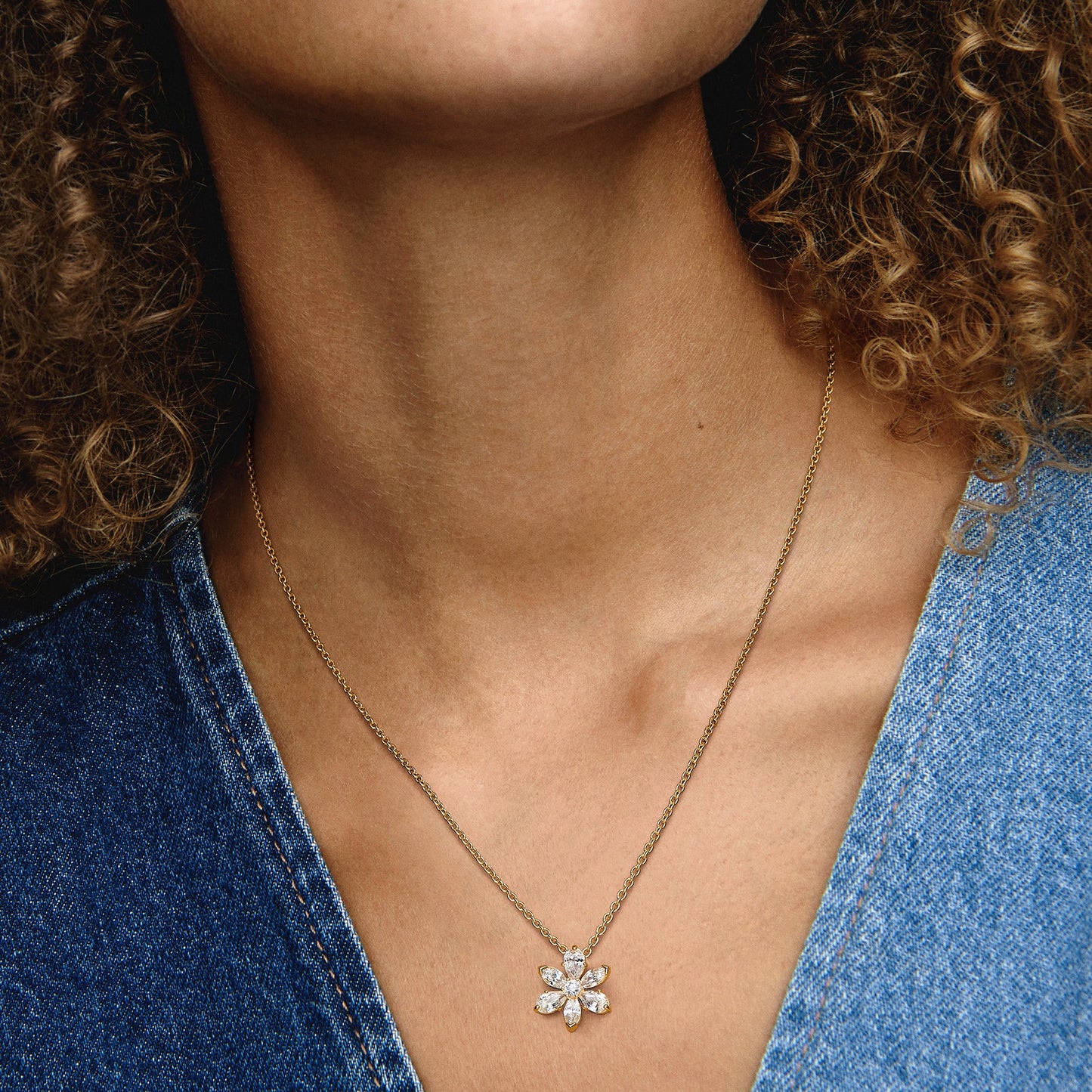 Sparkling Herbarium Cluster Pendant Necklace