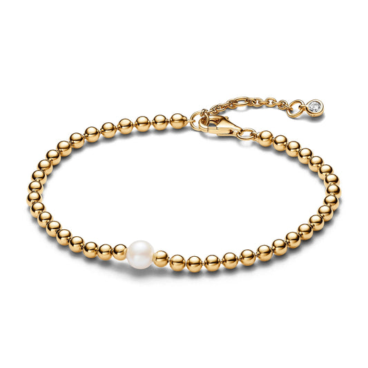 Treated Freshwater Cultured Pearl & Beads Bracelet