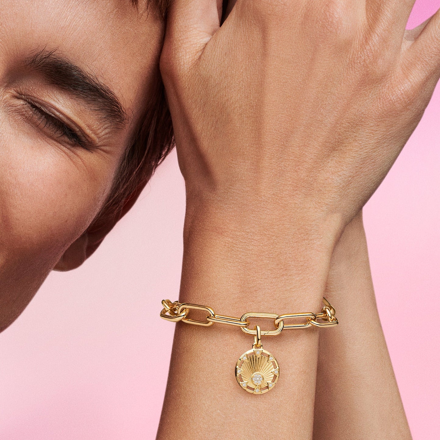 Pandora ME Power of the Light Sun Medallion Charm