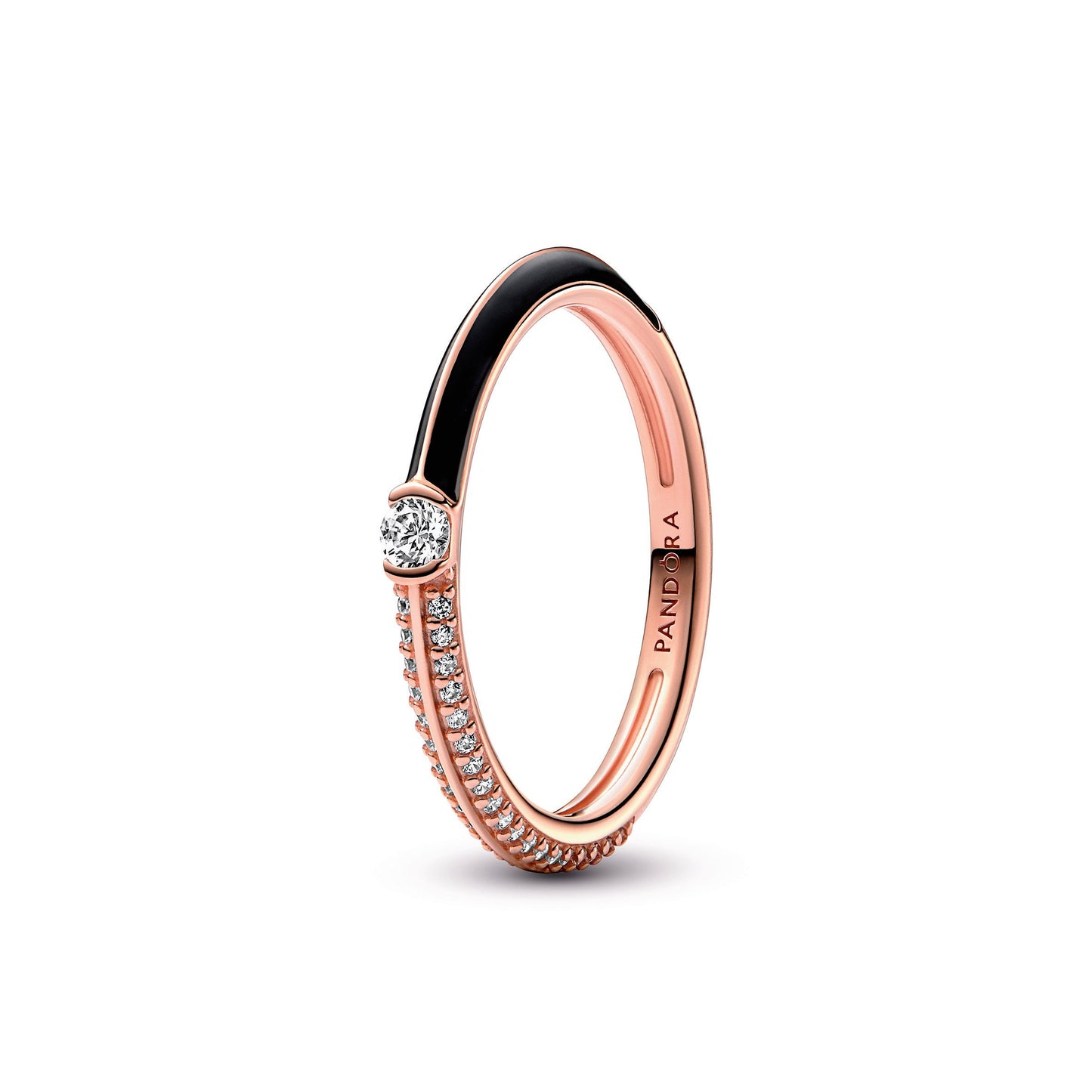 Pandora ME Pavé & Black Dual Ring