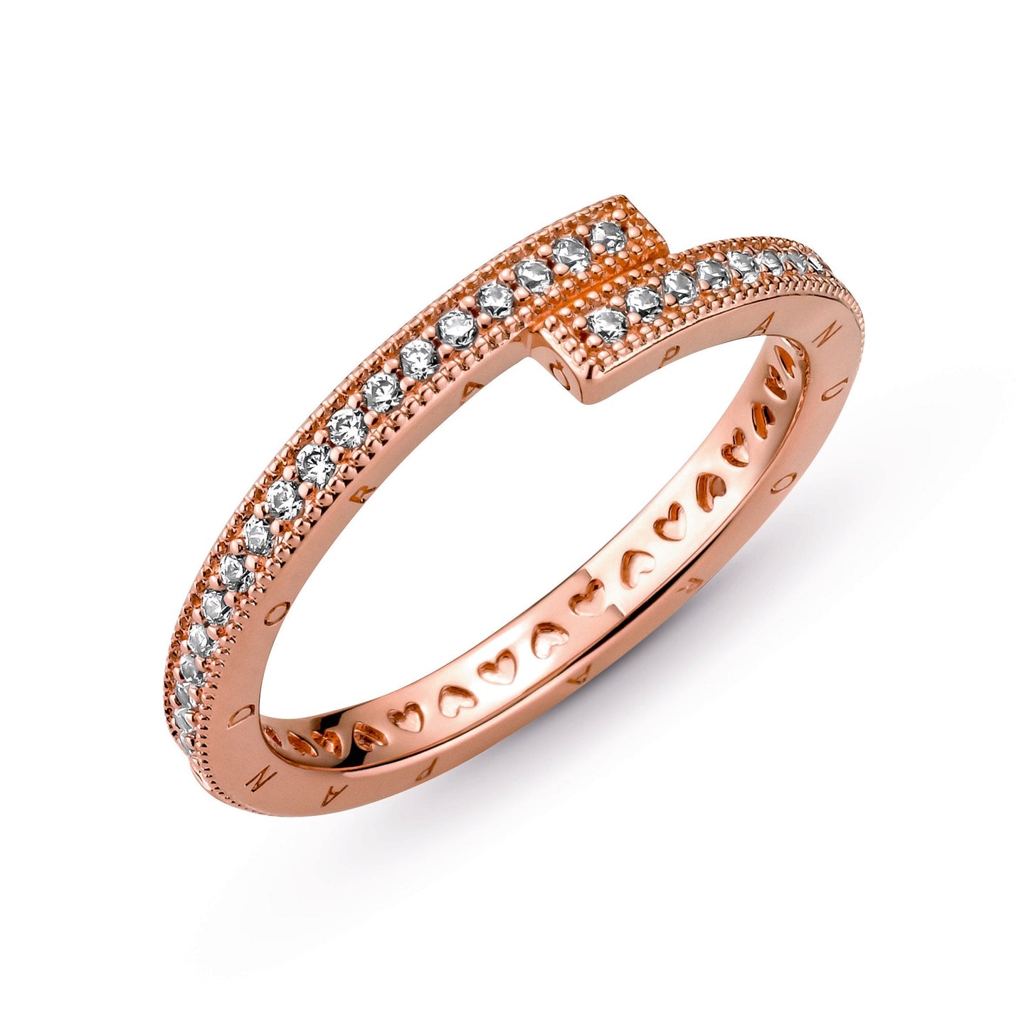Sparkling Overlapping Ring
