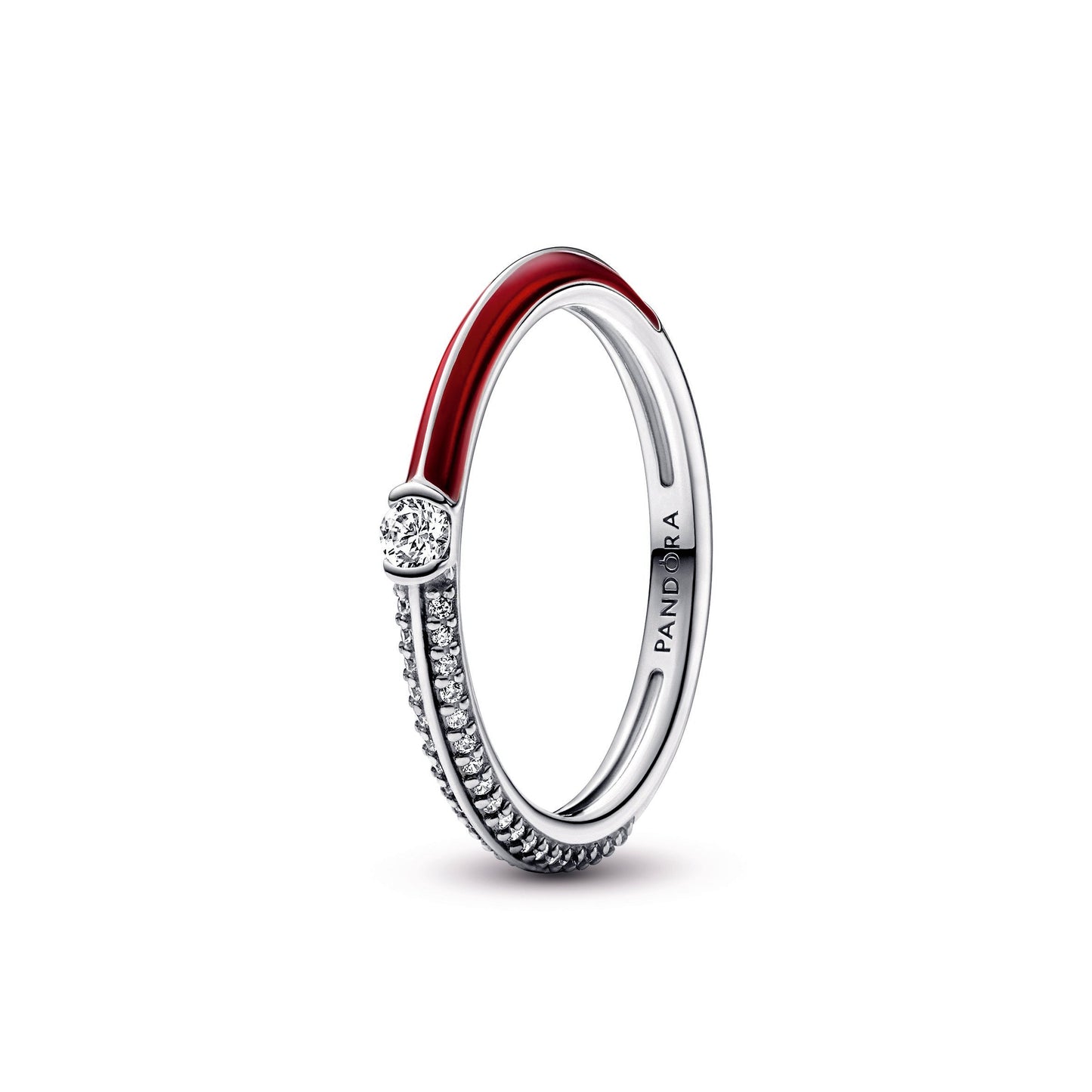 Pandora ME Pavé & Red Dual Ring