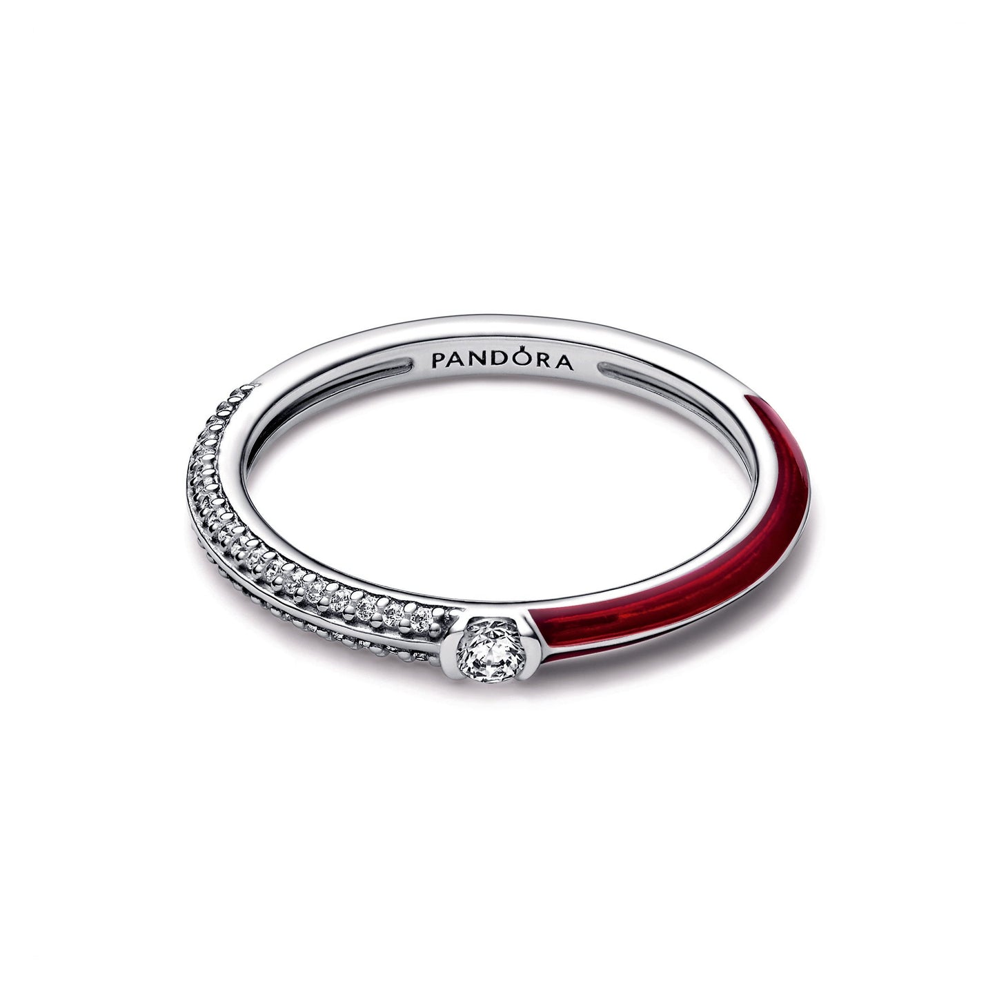 Pandora ME Pavé & Red Dual Ring