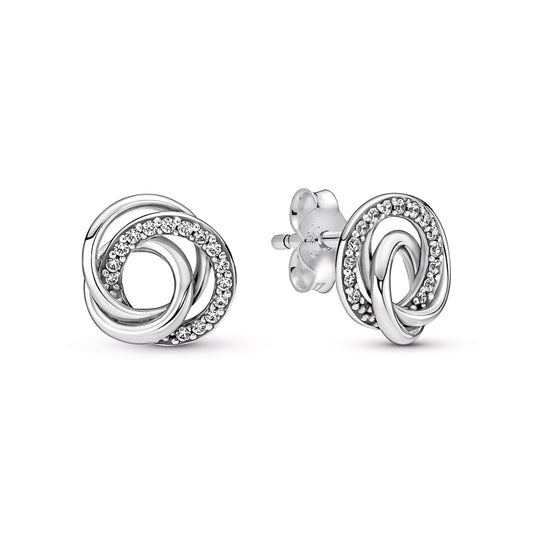 Family Always Encircled Stud Earrings