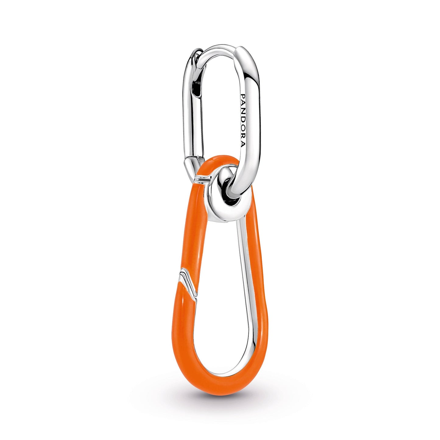 Pandora ME Bright Orange Hoop Link Earring