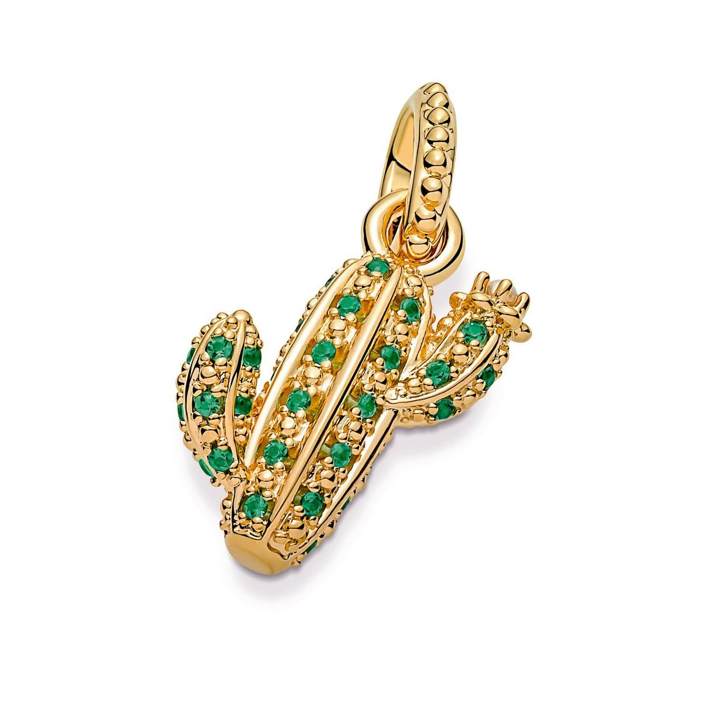 Sparkling Desert Cactus Pendant