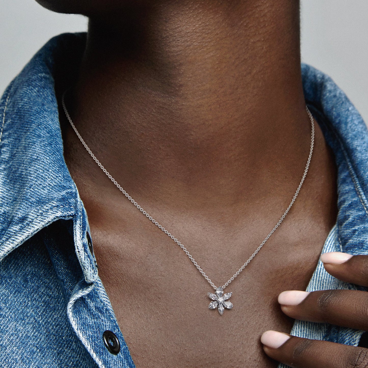 Sparkling Herbarium Cluster Pendant Necklace