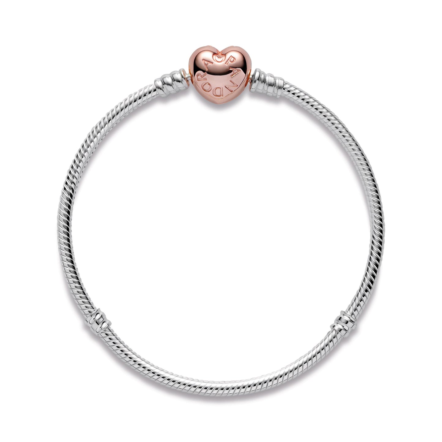 Moments Heart & Snake Chain Bracelet