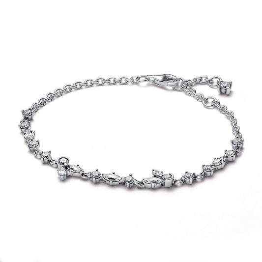 Sparkling Herbarium Cluster Chain Bracelet